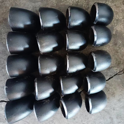 Garnitures de tuyau sans couture de l'acier au carbone 20# 45 degrés de rayon long de coude court de rayon