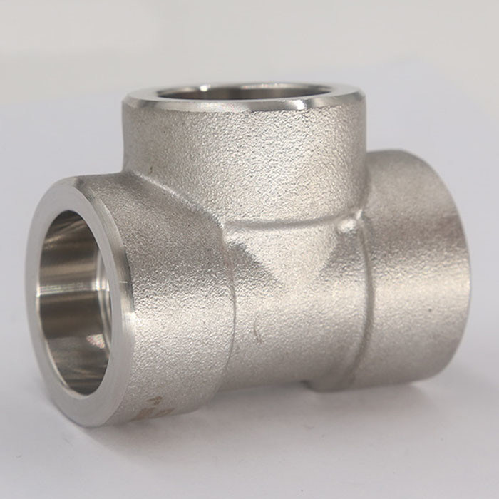 DN50 3000LB Stainless Steel Socket Tee NPT Internal Thread Socket Tee