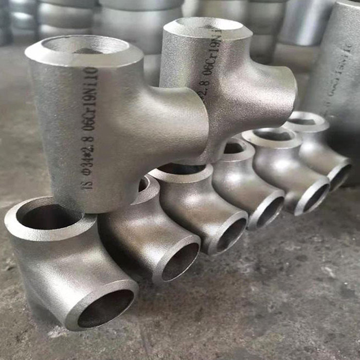 Seamless Pipe Fittings Reducing Tee T(R)DN80×DN40 SCH40(L)×SCH80(S) S30408 ASME B16.9